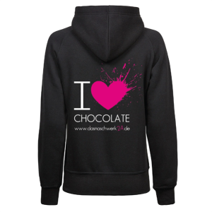 Bild von Hoddie Damen "I love Chocolate"