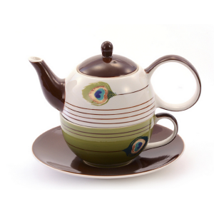 Bild von Tea for one Set "Pfauenauge"