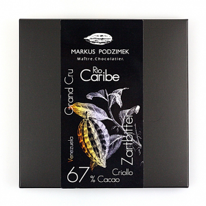 Bild von "Rio Caribe" Grand Cru  Edel-Bitterschokolade mit 67% Cacao