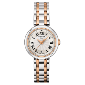 Bild von Tissot Damen Schweizer Bellissima zweifarbige Edelstahlarmbanduhr 26mm - Weiß