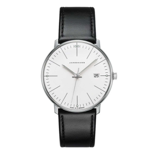 Bild von Junghans 047/4251.02 max bill Damenuhr Saphirglas Lederband Schwarz