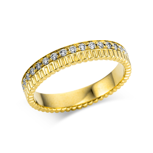 Bild von Schmuckring mit 15 Brillanten 0,44ct. 750/- Gelbgold Weite 54 Memoirering Trauring