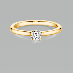 Bild von Solitärring 750/- Gelbgold, Weite 53, 1 Brill. 0,30ct G/si2 Verlobungsring GIA52639320006